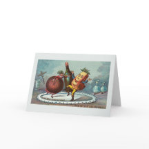 "Comida del navidad del baile!" Tarjeta del