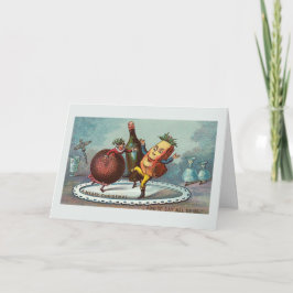 "Comida del navidad del baile!" Tarjeta del