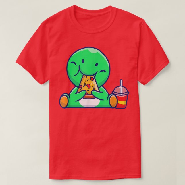 Comida divertida de Camiseta de Camiseta de Dinosa (Diseño del anverso)