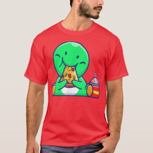 Comida divertida de Camiseta de Camiseta de Dinosa