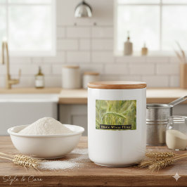 Comida Etiqueta completa de harina de trigo para el almac