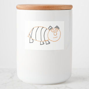 Comida Etiqueta de alimento para oso