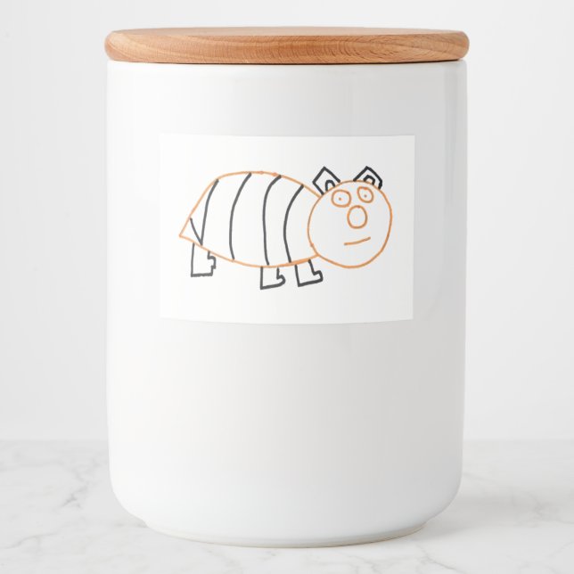 Comida Etiqueta de alimentos para osos de abeja (Anverso)