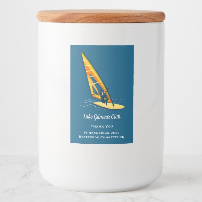 Comida Etiqueta de alimentos para windsurf (Anverso)