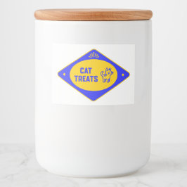 Comida Etiqueta de Almacenamiento de Golosinas para Gatos