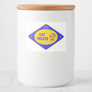 Comida Etiqueta de Almacenamiento de Golosinas para Gatos