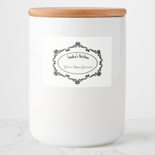 Comida Etiqueta de especias para Jar Vintage