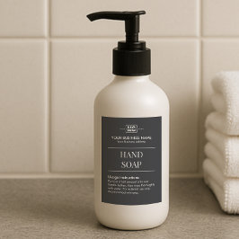 Comida Etiqueta de Jabón de Mano Monograma para Alquiler 