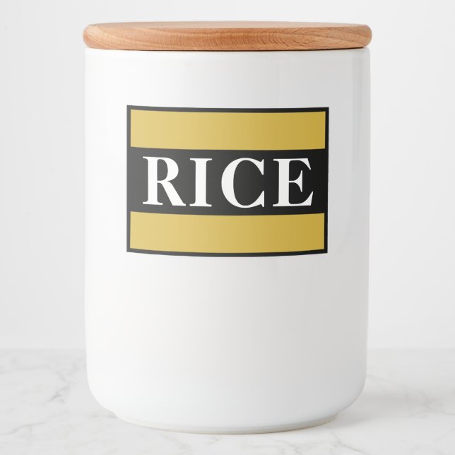Comida Etiqueta personalizada para contenedor de arroz pa (Anverso)