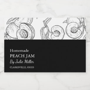 Comida Etiqueta simple para la combinación de tonos blanc