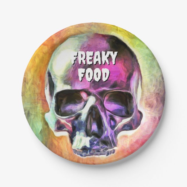 Comida Freaky. Platos de papel (Anverso)