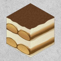 Comida italiana de postre Tiramisu Brown ilustrada