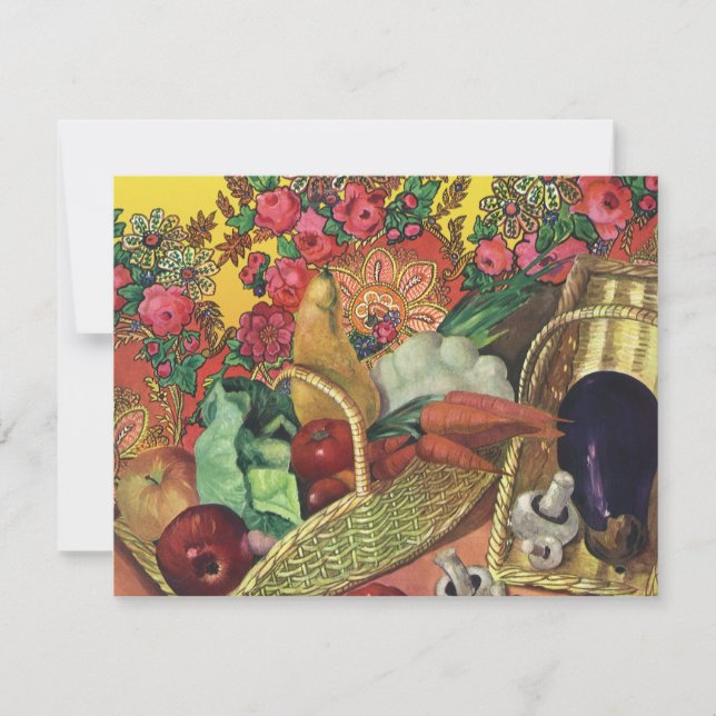 Comida orgánica, verduras de jardín, flores florec (Anverso)