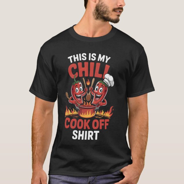Comida Picante Esta Es Mi Camiseta De Concurso De  (Anverso)