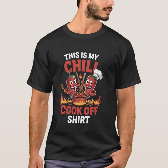 Comida Picante Esta Es Mi Camiseta De Concurso De  (Anverso)