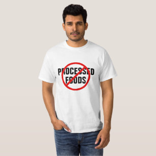 Comidas procesadas camisetas prohibidas