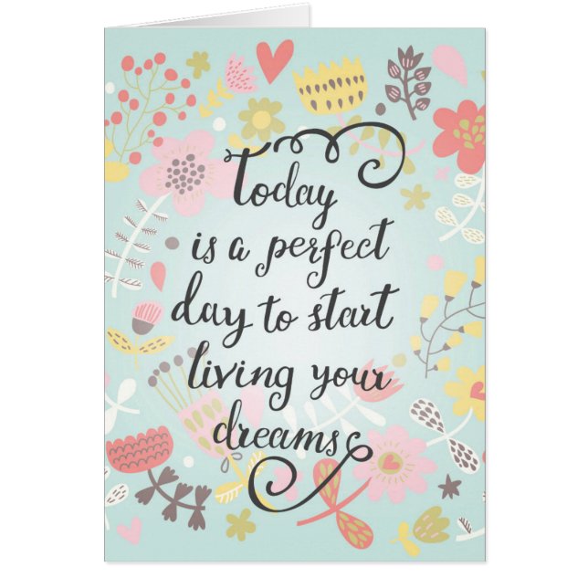 Comience a vivir sus sueños (Frente)