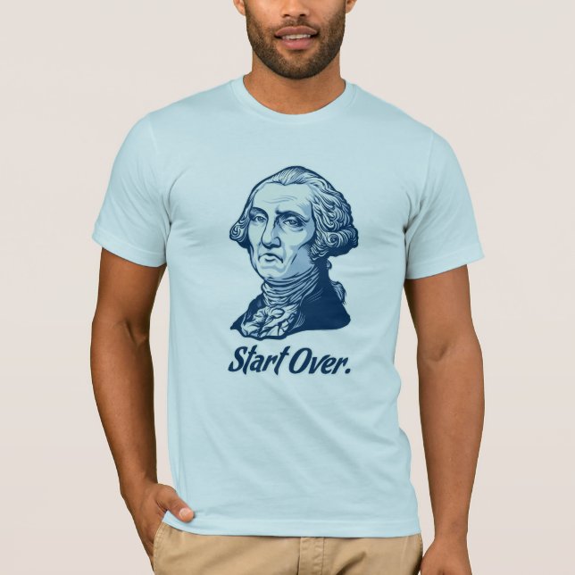 Comience sobre la camiseta de George Washington (Anverso)