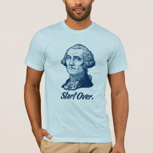 Comience sobre la camiseta de George Washington