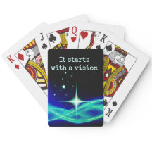 Comienza Con Una Carta De Juego De Visión