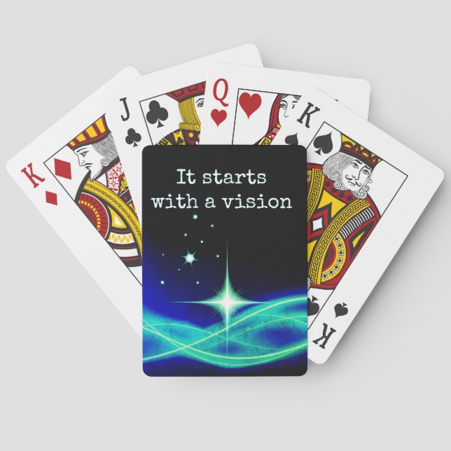 Comienza Con Una Carta De Juego De Visión (Reverso)