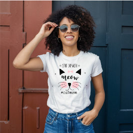 Comienza el Día con un Maullido, Hashtag Camiseta 
