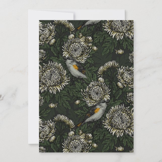 Comienza en crisantemos en verde y blanco (Anverso)