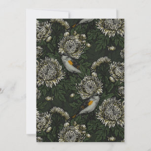 Comienza en crisantemos en verde y blanco