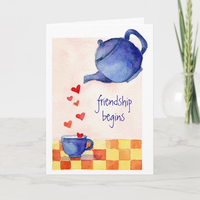 Comienza la amistad - Tarjeta de felicitación (Anverso)