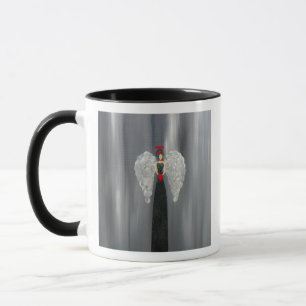 Comienza tu día con esta hermosa taza de ángel.