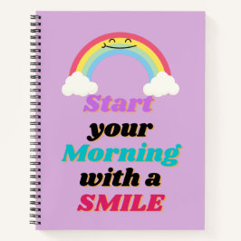 Comienza tu mañana con una sonrisa Cuaderno en esp
