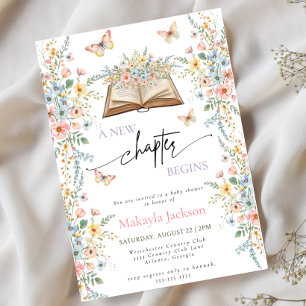 Comienza un Nuevo Capítulo Invitación de Cumpleaño