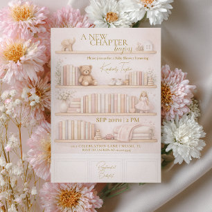 Comienza un Nuevo Capítulo Invitación de Cumpleaño