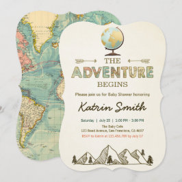 Comienzo de la aventura Invitación a la ducha bebé