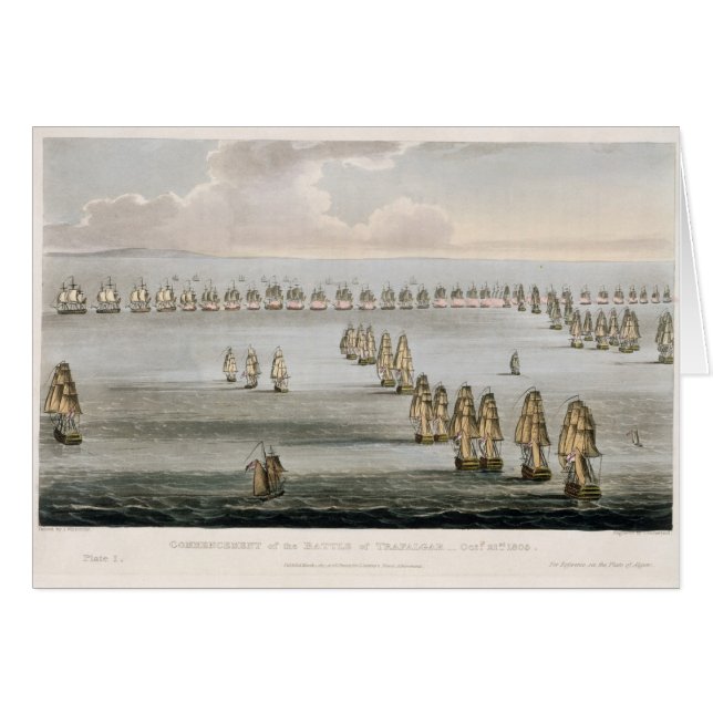 Comienzo de la batalla de Trafalgar, 21ro Octo (Anverso (Horizontal))