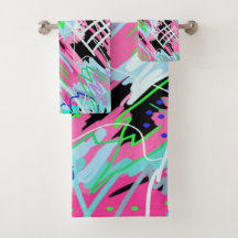 Comienzo de la impresión abstracta en flor