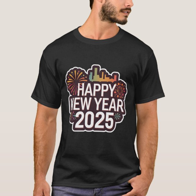 Comienzos en negrita Año nuevo 2025 Camiseta básic (Anverso)