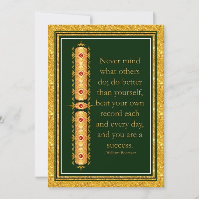 comillas inspiradoras en un diseño decorativo eleg (Anverso)