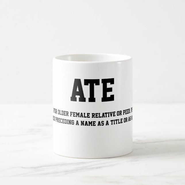 COMIÓ la taza de café (Centro)
