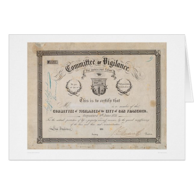 Comité de la vigilancia, San Francisco (2539A) (Anverso (Horizontal))