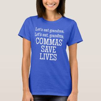 Commas salvan camisetas vivas