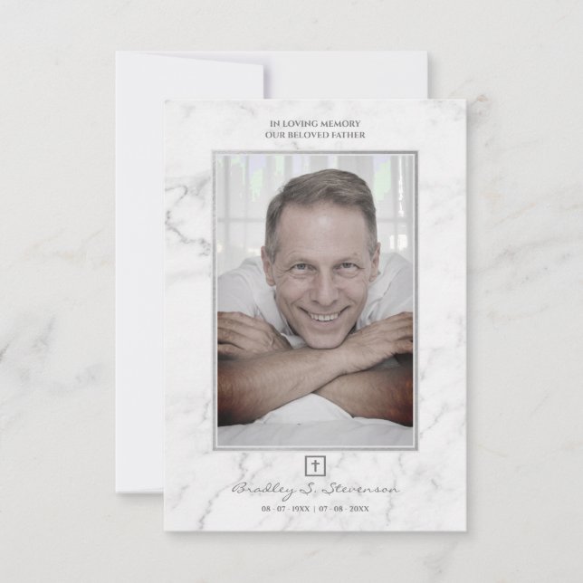 Commemorative Men Funeral Loved One Father (Anverso)