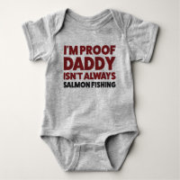 Cómnito bebé Salmon Pescador Jersey Bodysuit Shirt