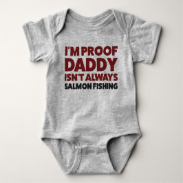 Cómnito bebé Salmon Pescador Jersey Bodysuit Shirt
