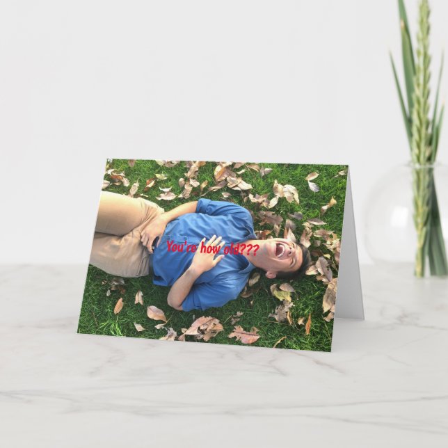 CÓMO ANTIGUA TARJETA DE CUMPLEAÑOS (Anverso)