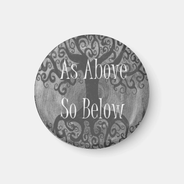 Como arriba, debajo del imán del árbol de la vida (Frente)