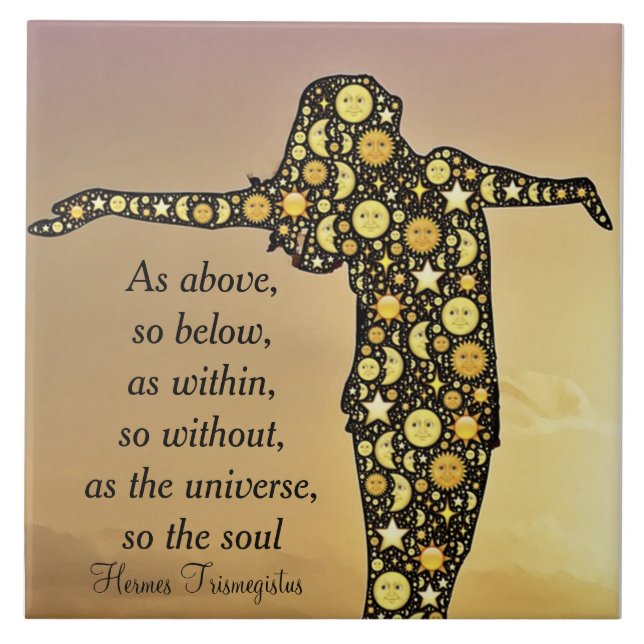 COMO ARRIBA, TAN DEBAJO de la baldosa cerámica (Frente)