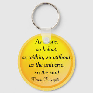 COMO ARRIBA, TAN DEBAJO de llavero