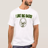 Como camiseta grande de los estantes