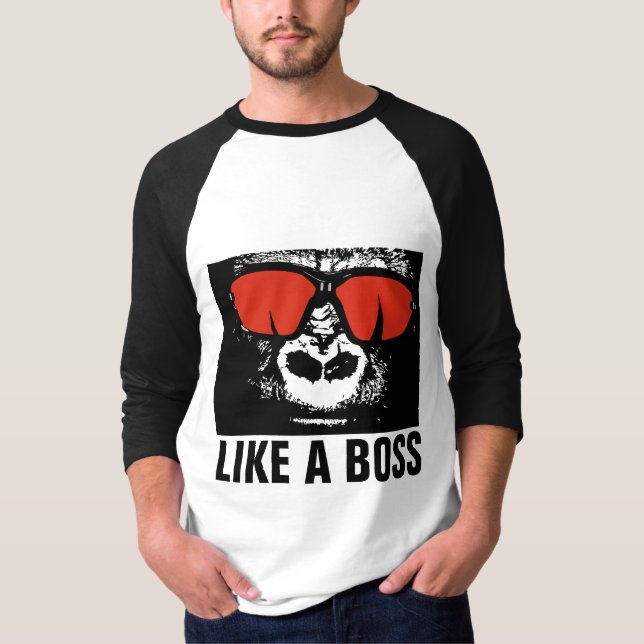 COMO Camisetas DE JEFE Gorila (Anverso)